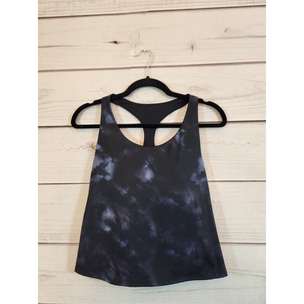 Old Navy Womens Medium Tie Dye Powersoft Racerback Tank Top Built-in Bra